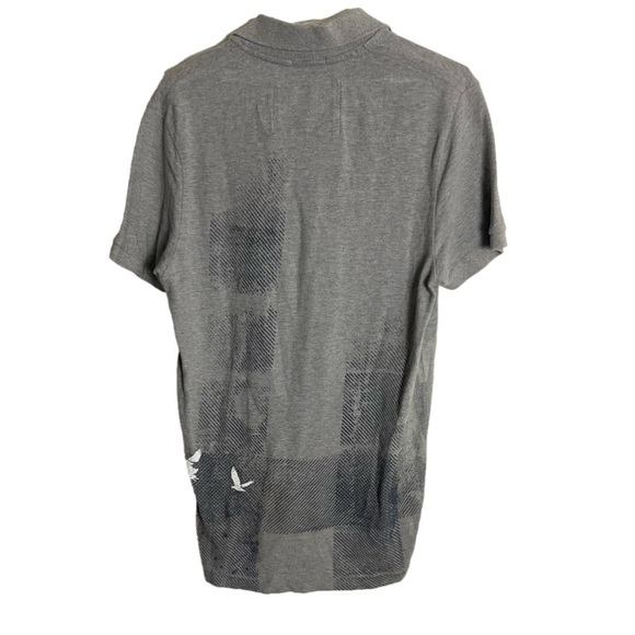 Men’s American Eagle Grey Vintage Polo Shirt Size Medium! - Picture 3 of 7